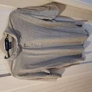 Polo Golf by Ralph Lauren polo shirt Men's M Gray and white striped